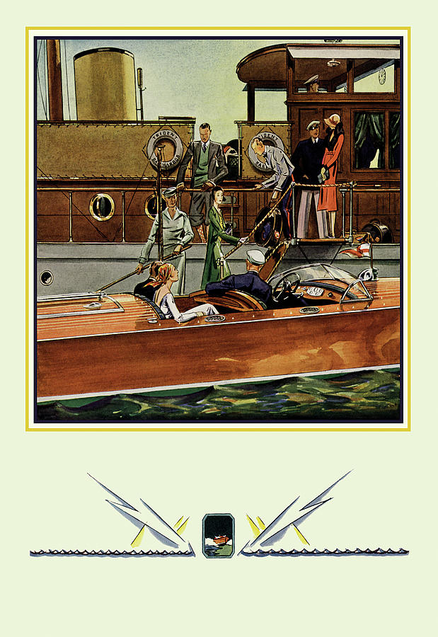 Model 3 (Dodge Boats) Painting by Edw. A. Wilson