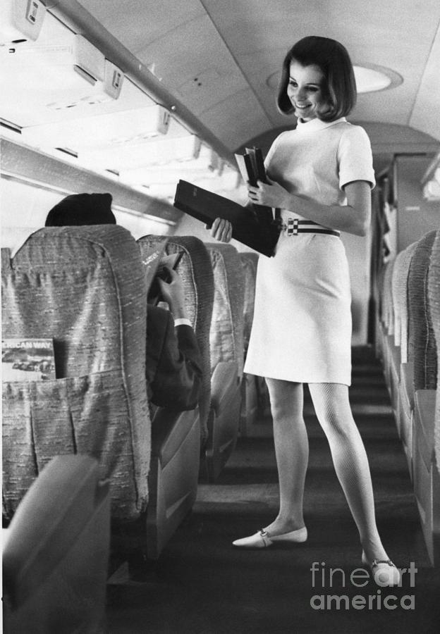 Model Demonstrating Stewardess Uniform Photograph by Bettmann
