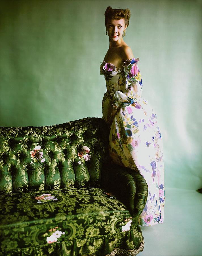 Model In A Ben Gam Dress Photograph by Horst P. Horst