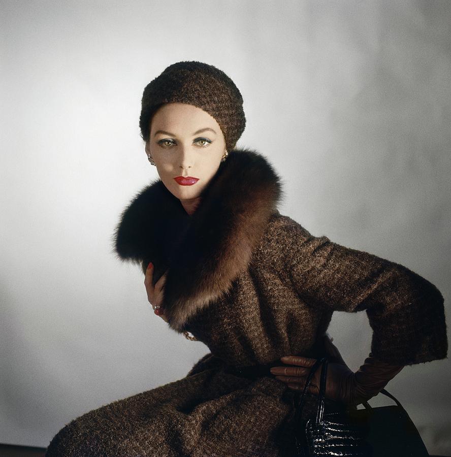 Model In A Jablow Coat By Horst P. Horst