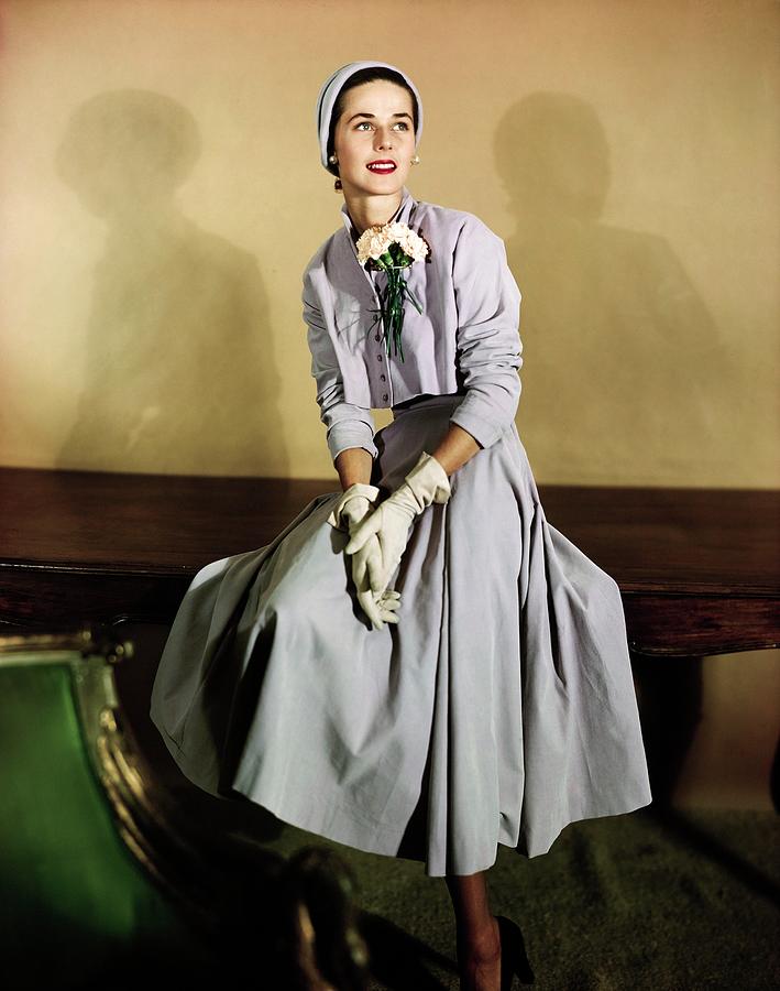 Model In A Judy n Jill Suit Photograph by Horst P. Horst