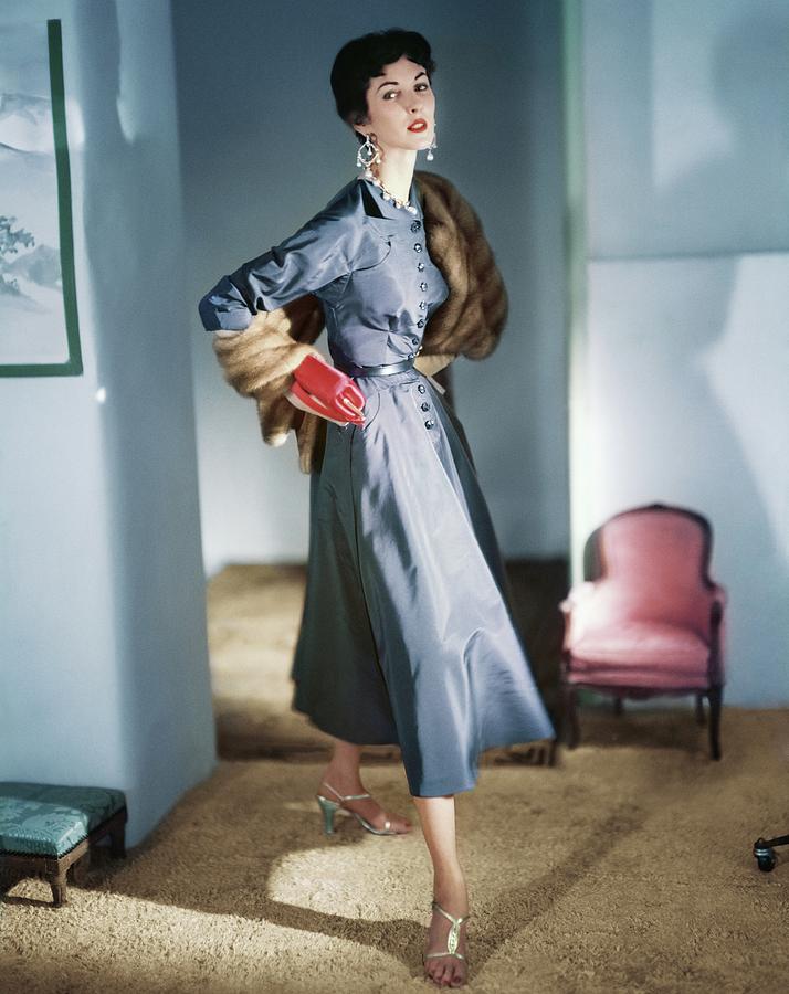 Model In A Sophie Original Dress Photograph by Horst P. Horst