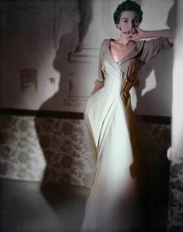 Model In A Vanity Fair Negligee Photograph by Horst P. Horst