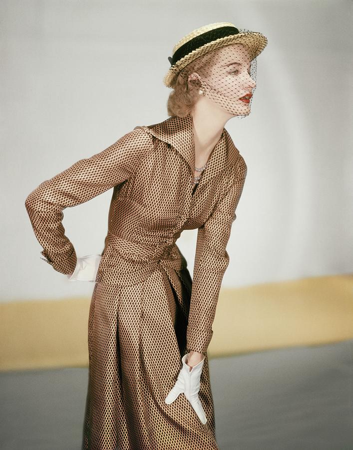 Model In A Vogue Patterns Suit Photograph by Horst P. Horst
