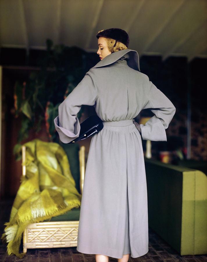 Model In An Alex Maguy Coat Photograph by Horst P. Horst