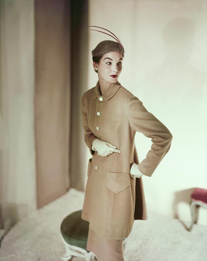Model In An Originala Suit Photograph by Horst P. Horst