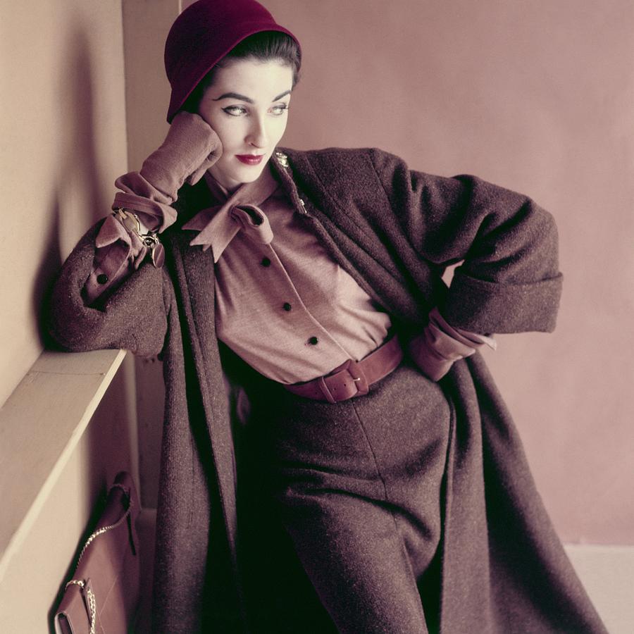Model In Brown Tweed Photograph by Richard Rutledge