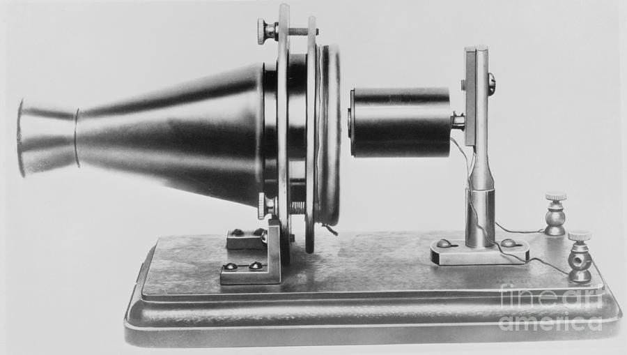 Model Of Early Bell Telephone Photograph by Bettmann