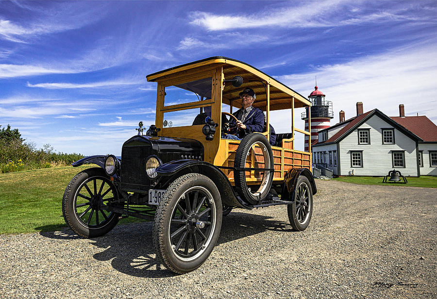 Model T Woody at WQHLH Photograph by Marty Saccone