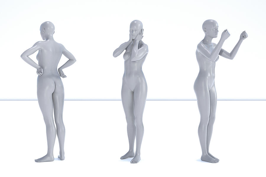 Human Digital Art - Models 003 by Betsy Knapp Human Digital Art - Models 003 by Betsy Knapp