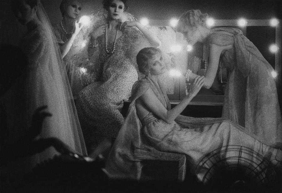 Models in Dressing Room, 1975 Photograph by Sarah Moon Models in Dressing Room, 1975 Photograph by Sarah Moon