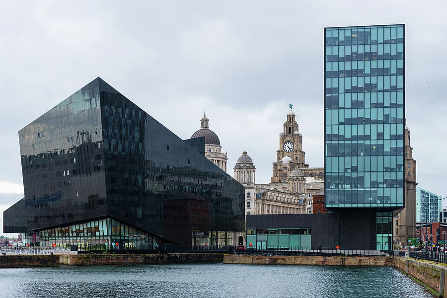 Modern and classic architecture at the Liverpool Docks Photograph by Iordanis Pallikaras