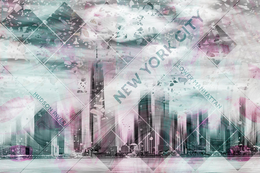 New York Photograph - Modern Art Lower Manhattan by Melanie Viola New York Photograph - Modern Art Lower Manhattan by Melanie Viola