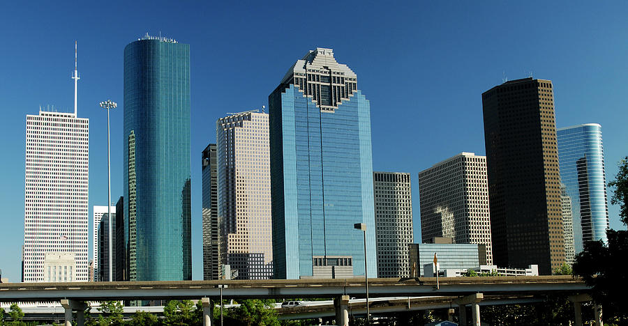 Modern City Skyline Of Houston Texas By Zview