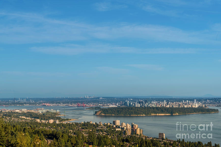 View Of Vancouver From Cypress Mountain Park Photograph