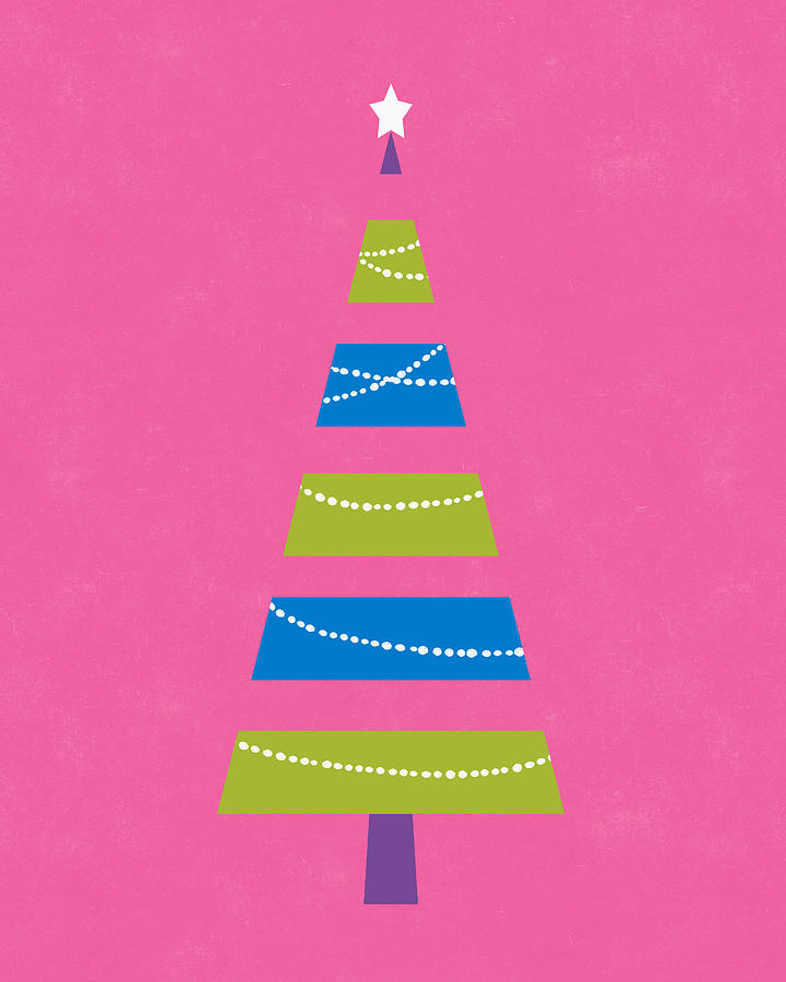 Modern Glam Christmas Tree 2- Art by Linda Woods Digital Art by Linda Woods