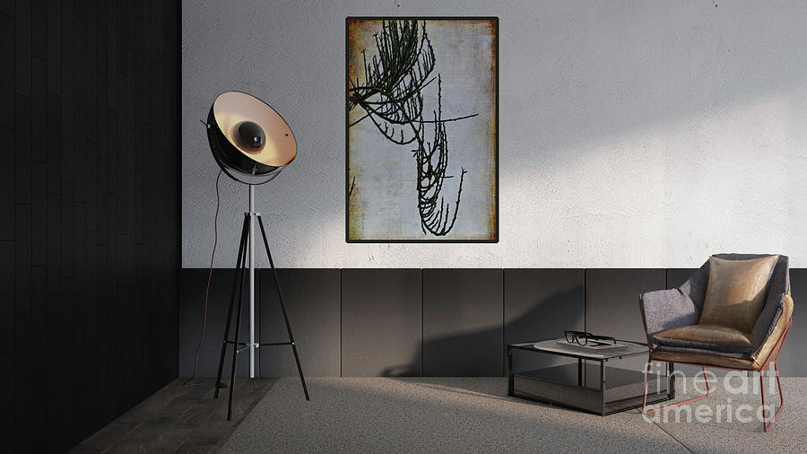 Abstract Digital Art - Modern Interior Design by Liz Alderdice