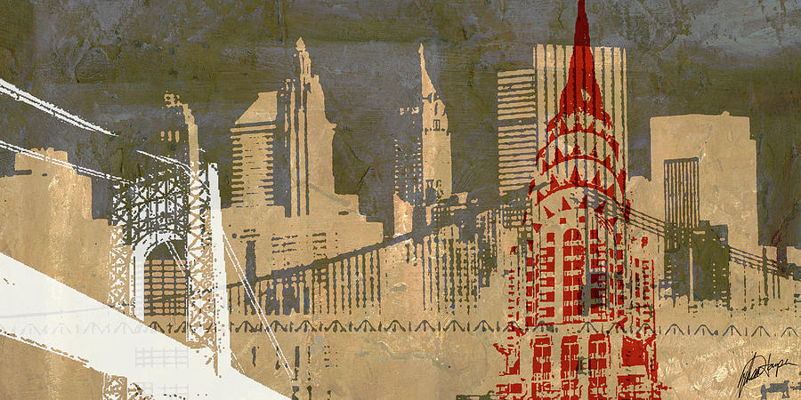 City Painting - Modern Metropolis I by Ethan Harper