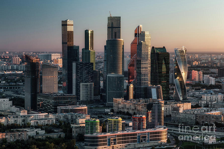 Modern Moscow Photograph by Sergey Alimov