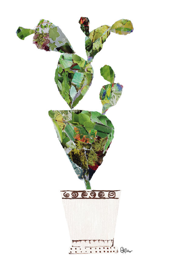 Modern Potted Cactus II Painting by Gina Ritter Modern Potted Cactus II Painting by Gina Ritter