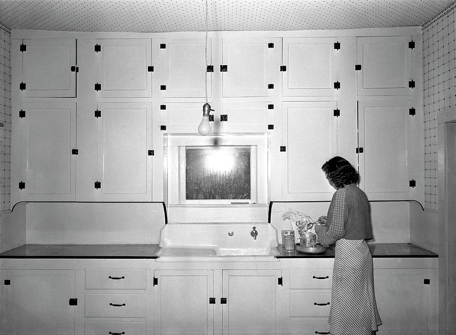 Modern Rural Kitchen 1930's Digital Art by Print Collection - Fine Art ...