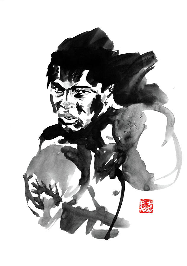 Mohammed Ali Painting - Mohammed Ali by Pechane Sumie