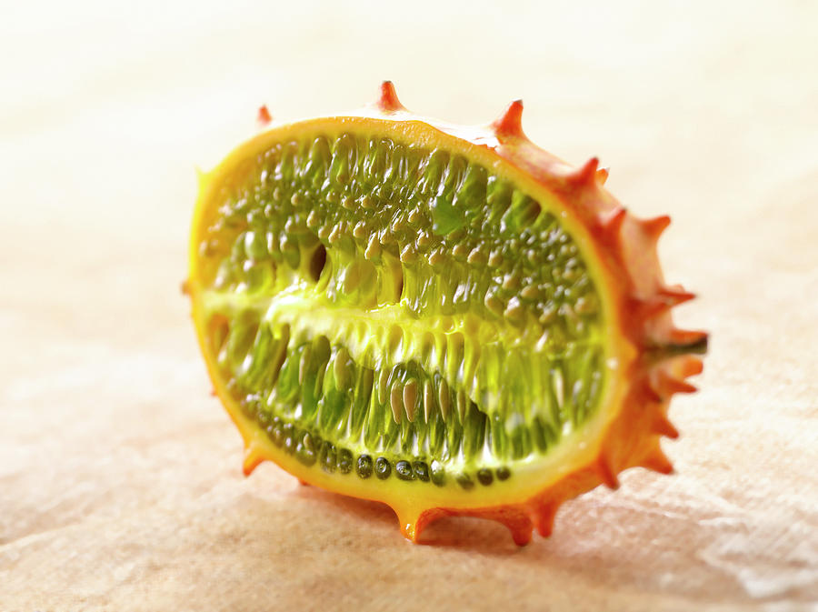 Moitie De Kiwano Half A Jelly Melon Photograph by Studio Photocuisine
