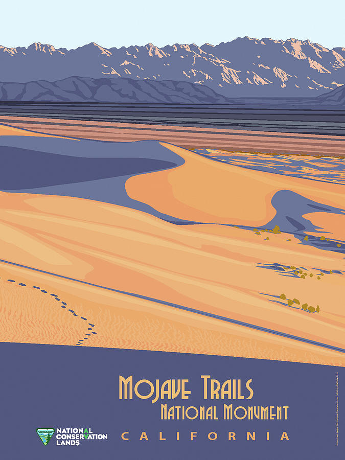 Mojave Trails National Monument Painting by Bureau of Land Management