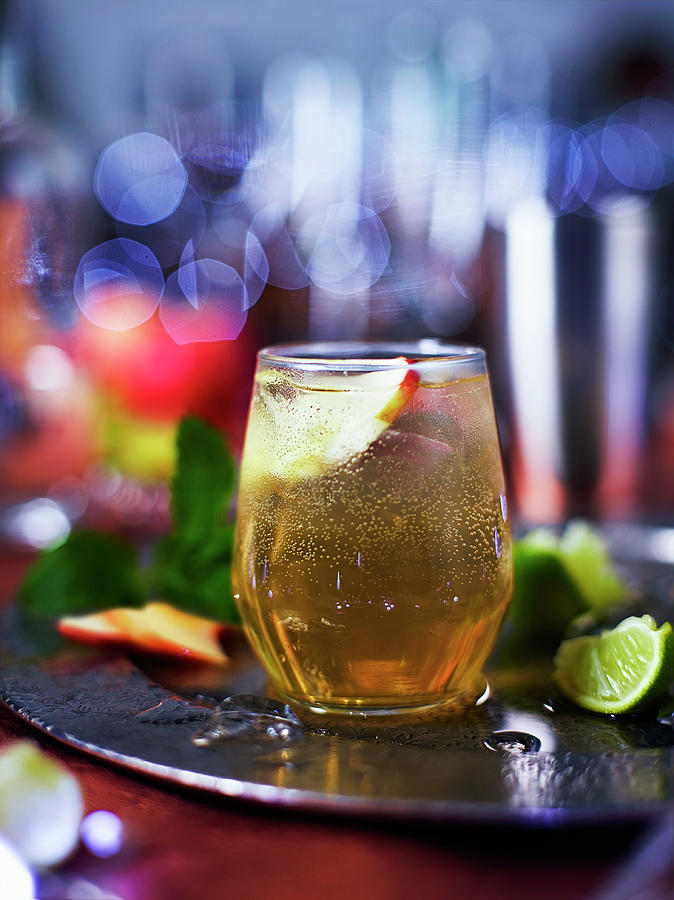 Mojito With Apple Juice Photograph by Charlie Richards