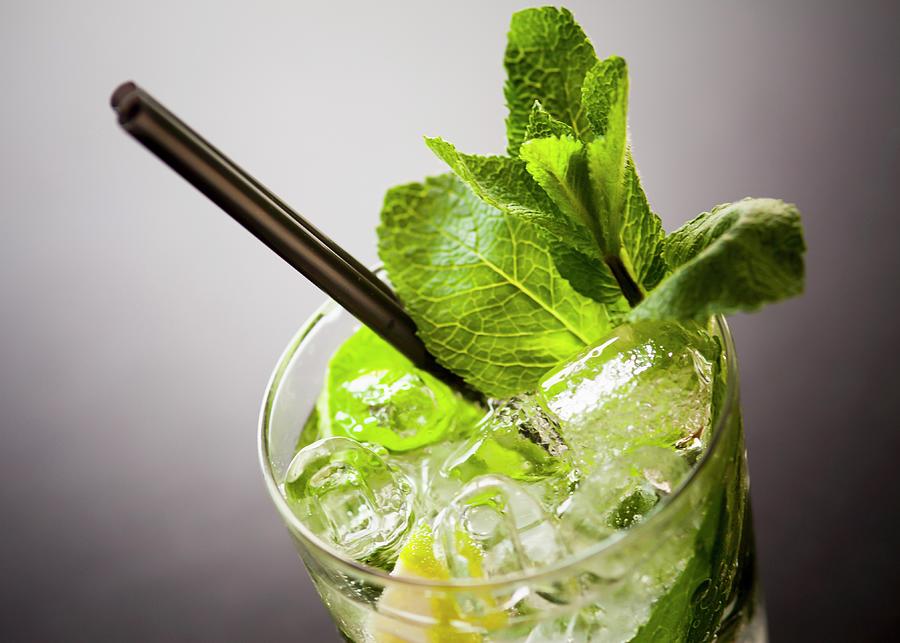 Mojito With Fresh Mint Photograph by Imagerie