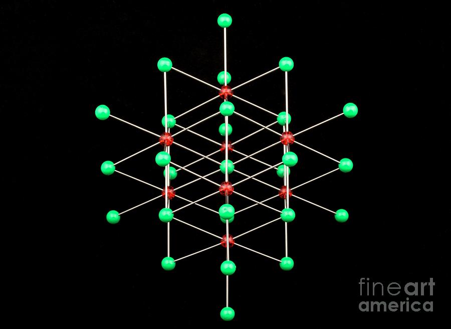 Molecular Model Of Caesium Chloride Photograph by Martyn F. Chillmaid ...