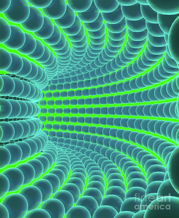 Molecular Tunnel Photograph by Giroscience/science Photo Library Biology Diagrams