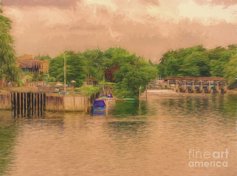 Molesey Lock and Weir by Leigh Kemp Molesey Lock and Weir by Leigh Kemp