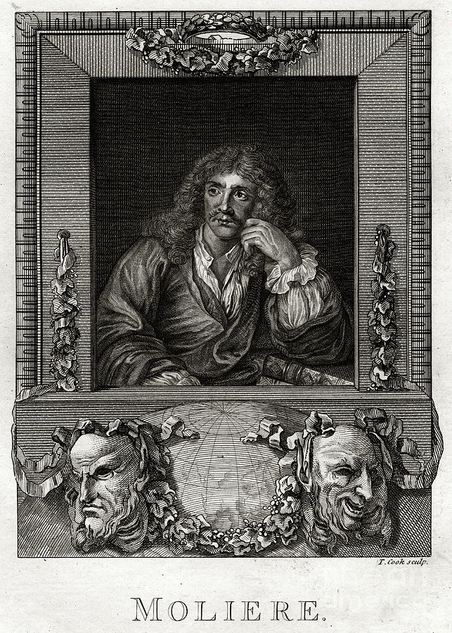 Moliere, 1775. Artist Thomas Cook Drawing by Print Collector