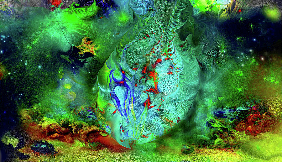 Abstract Digital Art - Mollusk by Natalia Rudzina