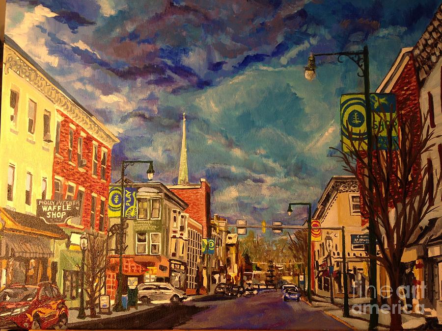 Cityscape Painting - Molly Pitcher, Chambersburg by Jane Offner