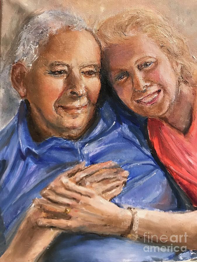 Mom and dad Painting by Nancy Anton
