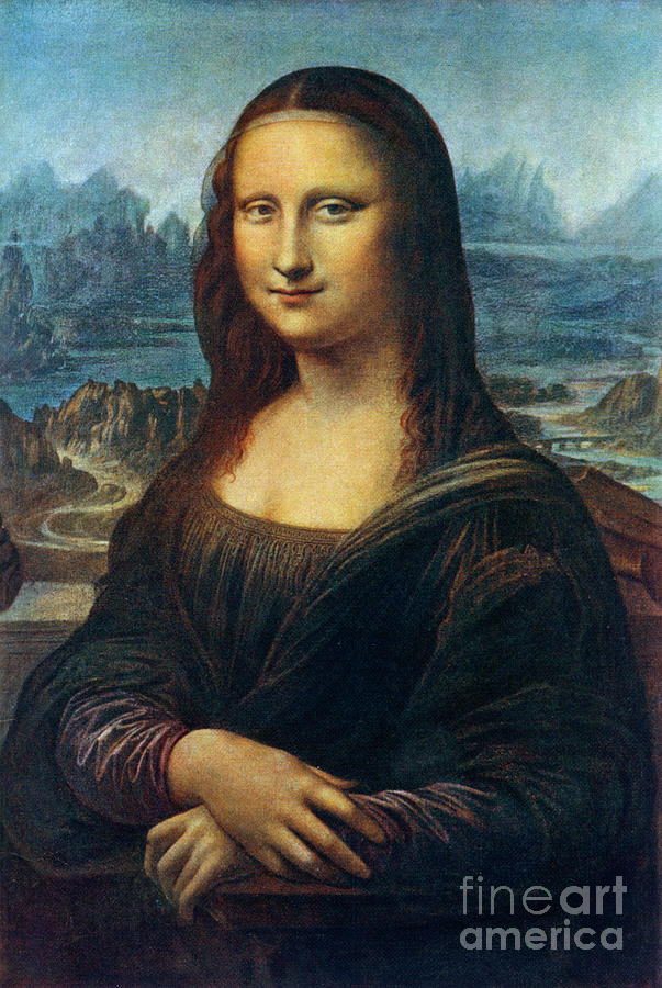 Mona Lisa, C1505, 1912.artist Leonardo Drawing by Print Collector