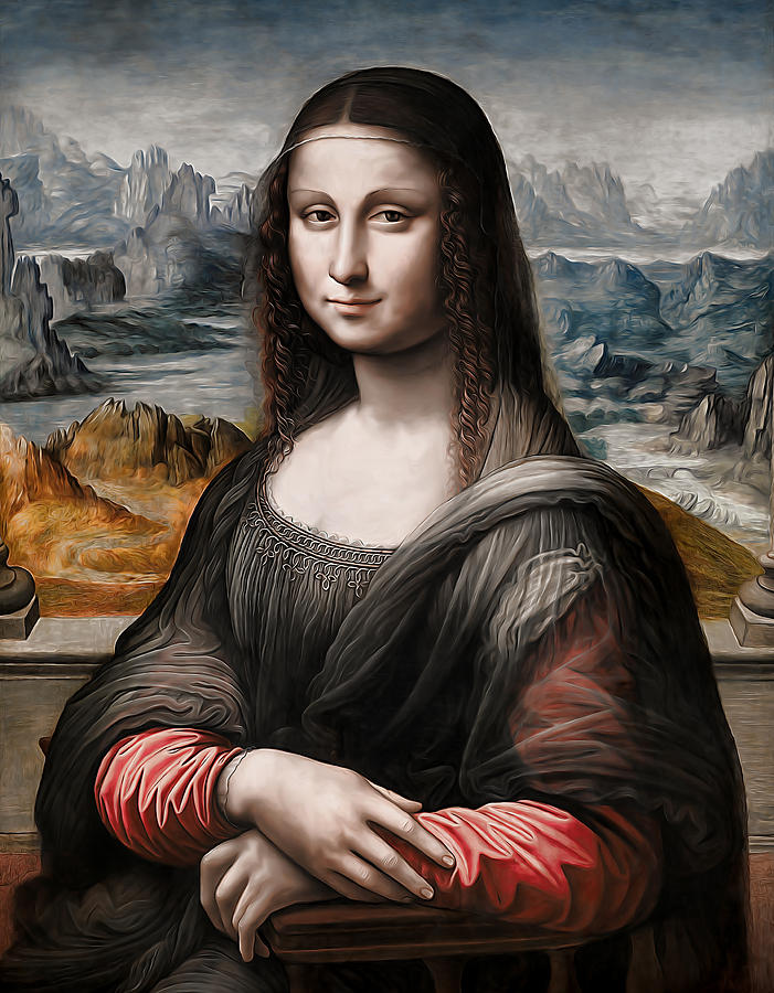Mona Lisa by Leonardo da Vinci Reproduction Famous Oil Painting print on Canvas