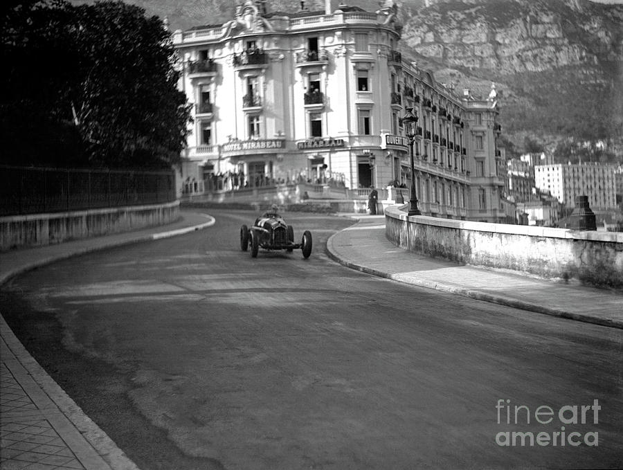 Monaco Gp Alfa Romeo Entering Station Hairpin 2, 1950 Photograph by European School