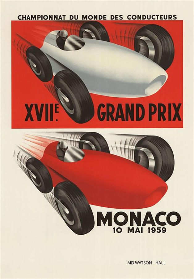 Monaco Grand Prix - 1959 Digital Art by Marlene Watson