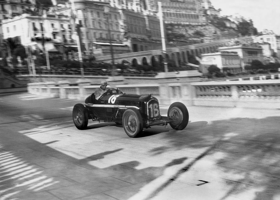 Monaco Grand Prix  Louis Chirons Car Photograph by Keystone-france