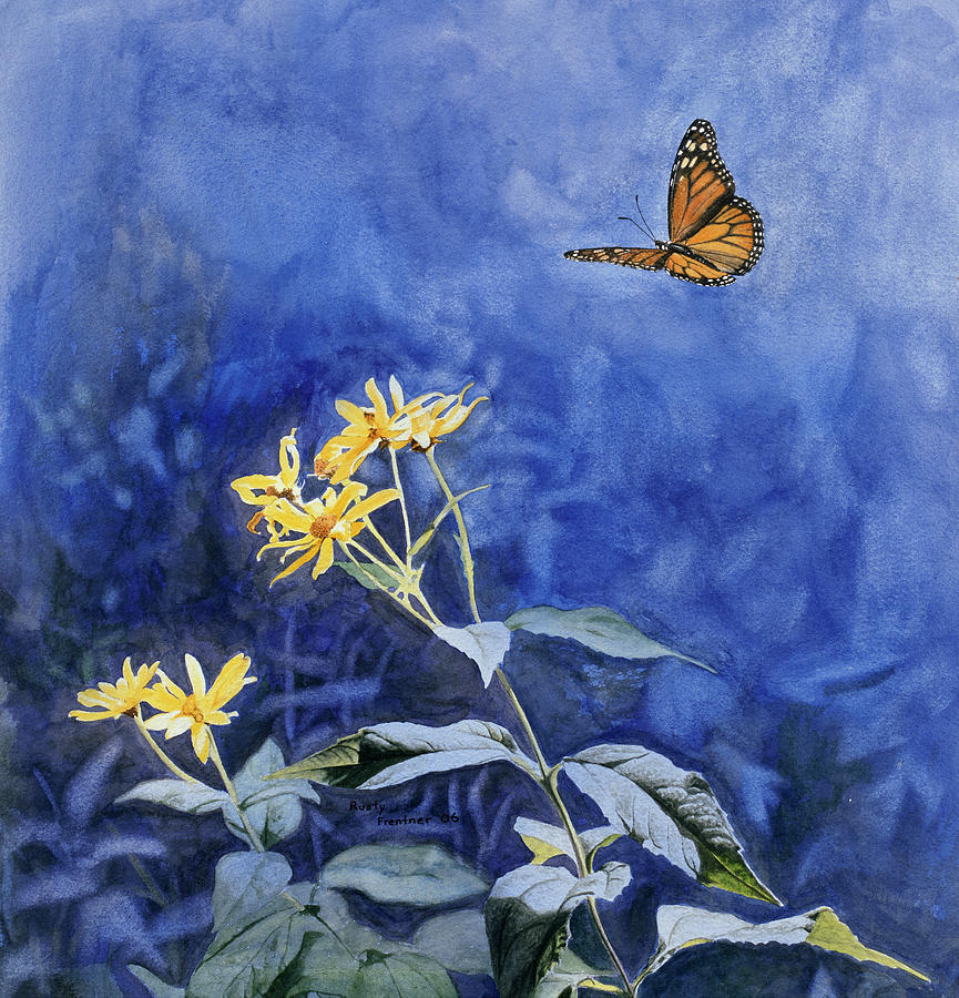 Butterfly Painting - Monarch Butterfly by Rusty Frentner
