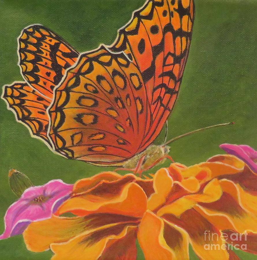 Monarch Butterfly Painting by Wendy Diane Morris - Pixels