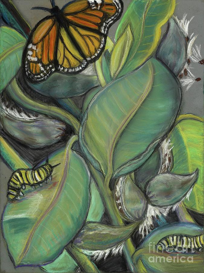 Butterflies Pastel - Monarch Series I by Ann Hoff Butterflies Pastel - Monarch Series I by Ann Hoff