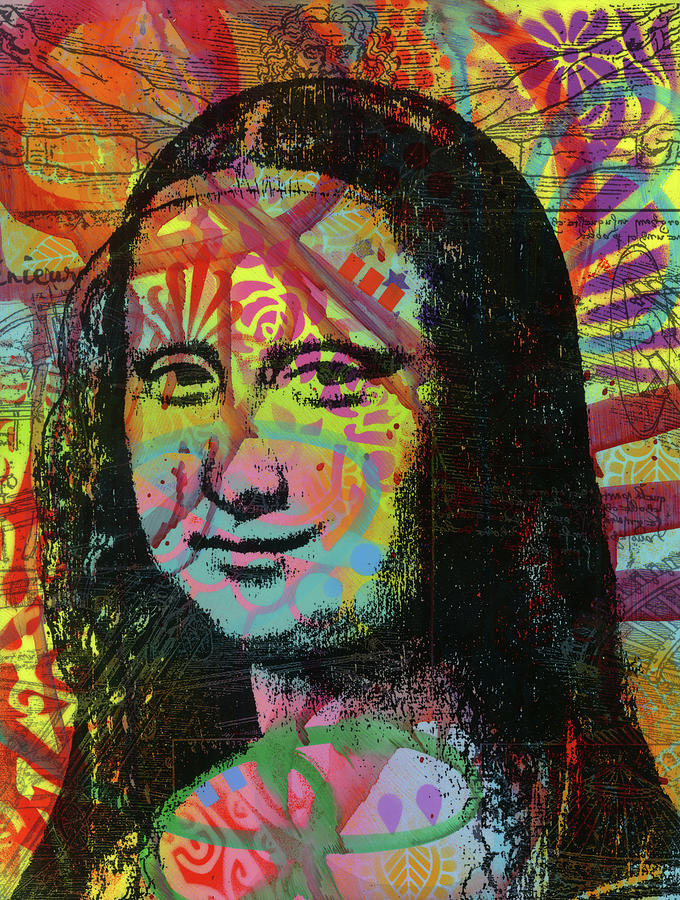 Mona's Portrait Mixed Media by Dean Russo- Exclusive | Fine Art America