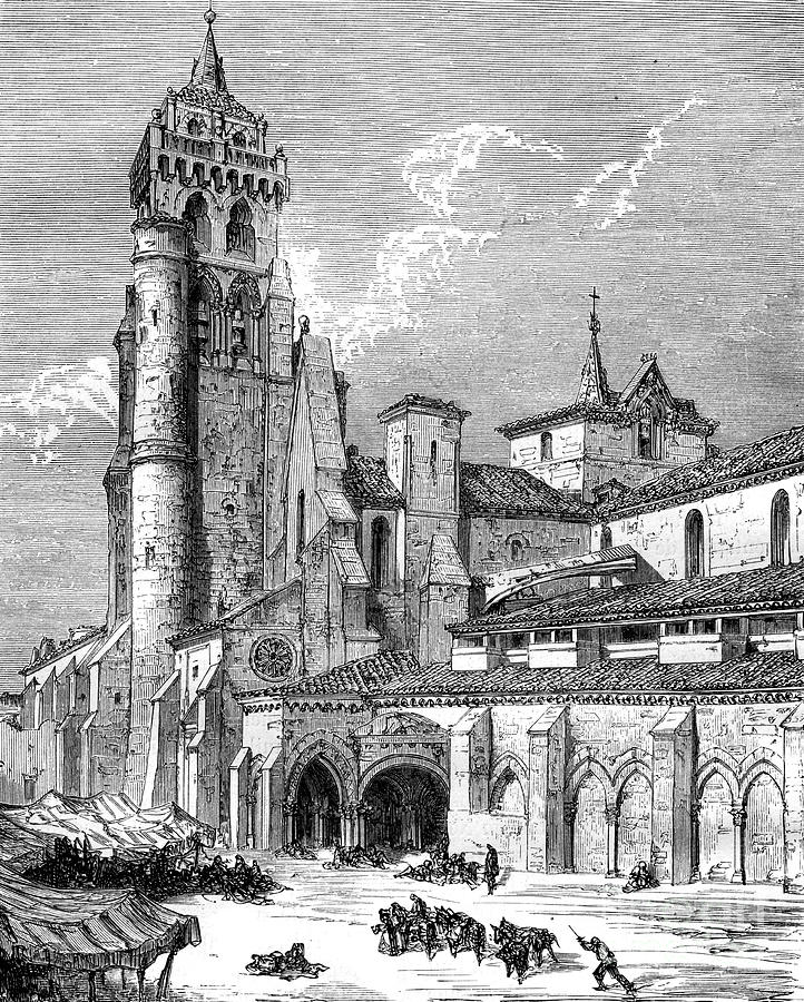 Monasterio De Las Huelgas, Burgos Drawing by Print Collector