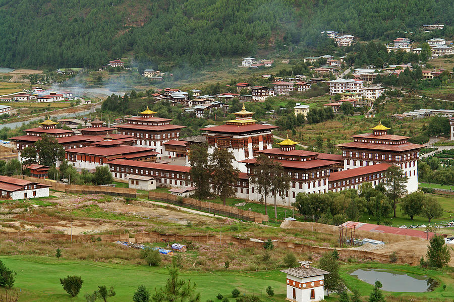 Monastery In Thimphu, Bhutan Photograph by Narvikk