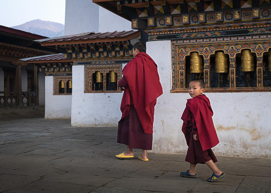 Monastic Moments: Discovering Life At Chorten Ningpo Monastery Photograph by Rudy Mareel