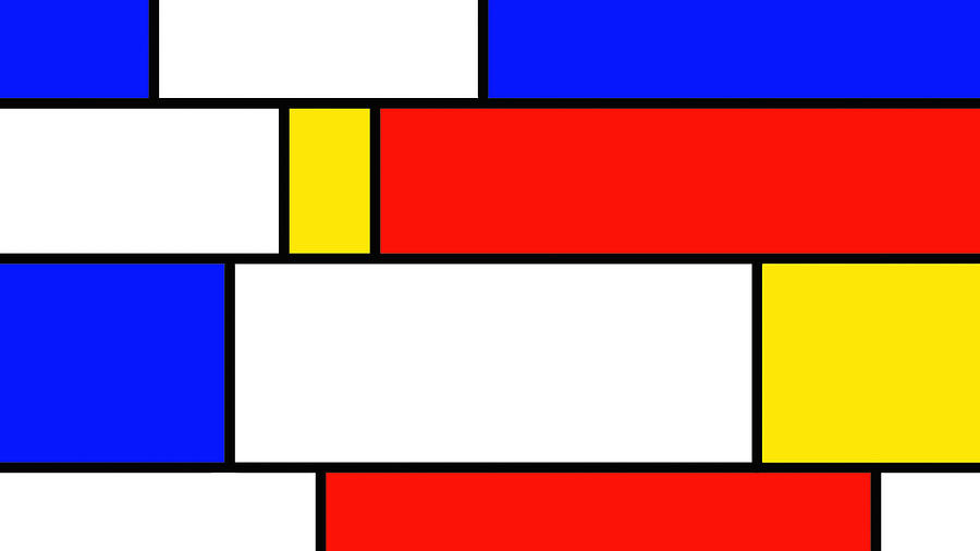 Mondrian style abstract Digital Art by Roger Lighterness